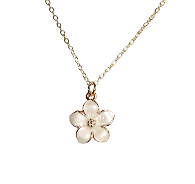 Magnolia Flower Necklace