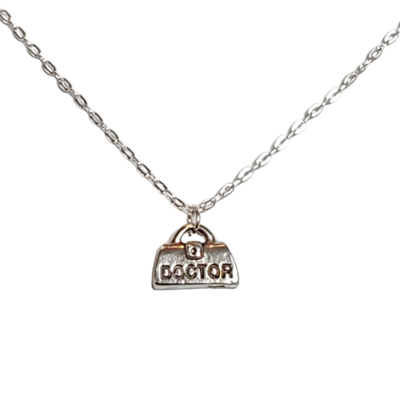 Adjustable doctor bag necklace for layering