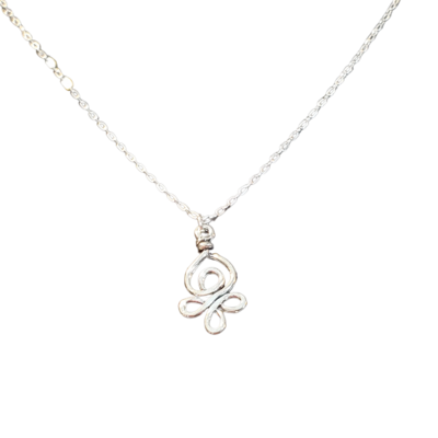 Celtic swirly knot pendant necklace