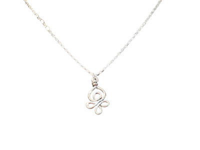 Celtic Swirly Knot Pendant Necklace