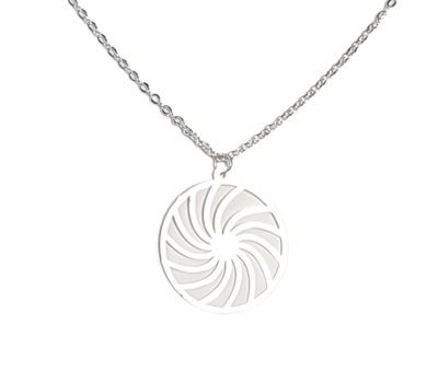 Delicate Spiral Pendant Necklace