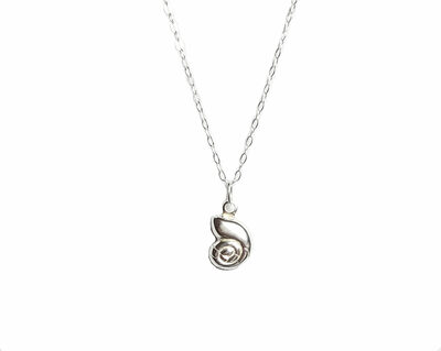 Dainty Sterling Silver Conch Shell Necklace