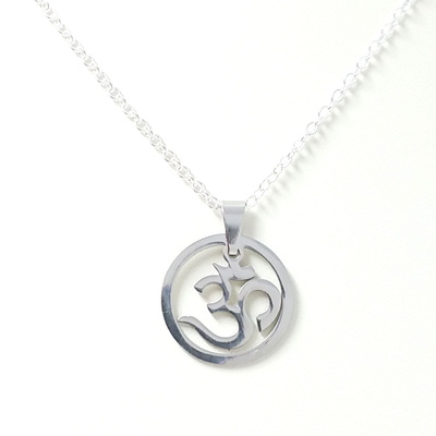 Om symbol pendant necklace
