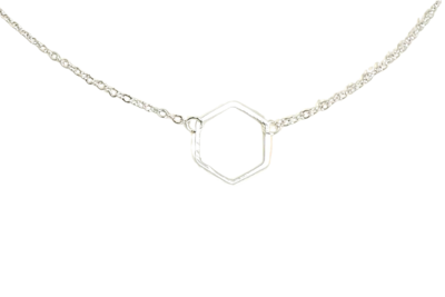 Geometric Hexagon Necklace