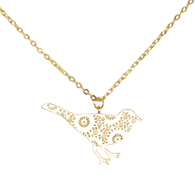 Mechaincal bird necklace