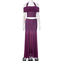 Sexy and elegant halterneck short top and skirt - Thumbnail 5
