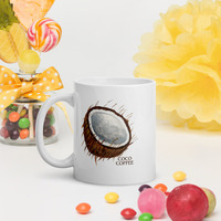 Coco Coffee White glossy mug - Thumbnail 1