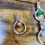 Handmade Copper Wire Wrapped Gemstone Pendant – Boho Rustic Necklace with Stone Bead-1