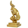 Adam & Friends Home Decor Silence Is Golden Sculpture | Gold | 676685055484-3
