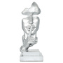 Adam & Friends Home Decor Silence Is Golden Sculpture | Silver | 676685054500-1