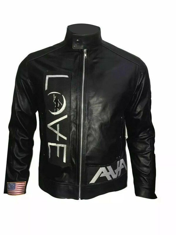 Vintage Tom DeLonge AVA Leather Jacket – Angels & Airwaves Love Album Inspired Men’s Jacket"