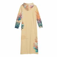 Coral Hoodie Dress Cream - Thumbnail 7
