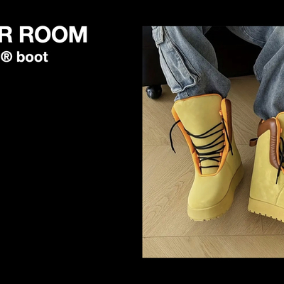 Romper room boots - (gold kitty collection)
