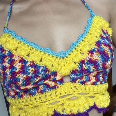 The yellow boho top