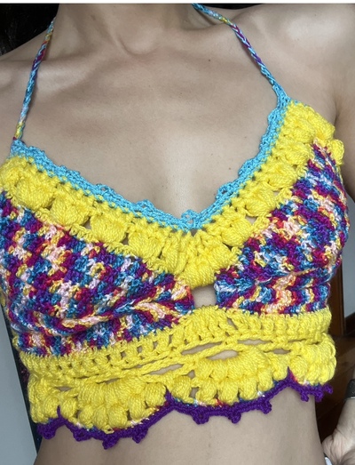 The yellow BoHo top