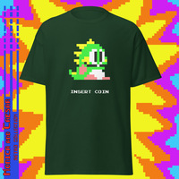 Retro Gamer Bubble Bobble T-Shirt (5 colors) - Thumbnail 2