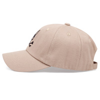 Embroidered Skeleton Rabbit Baseball Cap Outdoor Sports Mesh Peaked Cap Khaki - Thumbnail 2