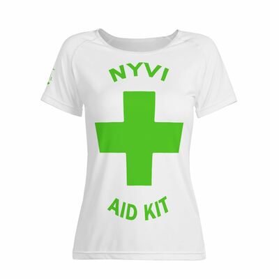 Nyvi aid green women's t-shirt