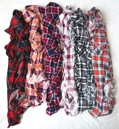 White Mark Women's Stretchy Plaid Shirt