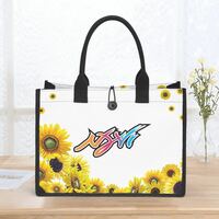 Blooming Horizon Sunflower Tote Bag White - Thumbnail 2