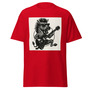 Unisex Funny Zebra Rock Star Guitar T-Shirt | Ultra-Detailed 2D Tattoo Art, Punk Style & Cool Animal Design - Several Colors-4