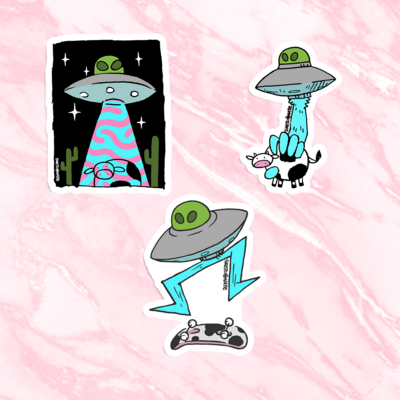 Alien sticker pack (3pc)