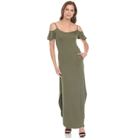 White Mark Women's Cold Shoulder Maxi Sun Dress, Sizes S-XL - Thumbnail 5