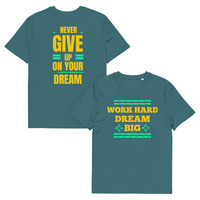 Unisex Custom Organic Cotton T-Shirt | Motivational Front & Back Print - Thumbnail 13