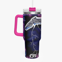 *Heavy METAL BAND | Ride Lightning | 40oz Tumbler Handle | Free Ship* - Thumbnail 1