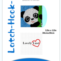 Children's Rug Making Latch Hooking Kit (30x30cm) | Parrot - Thumbnail 3