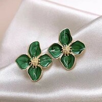 New Trendy  Flowers Stud Earrings for Women Girls Jewelrys Gifts - Thumbnail 2