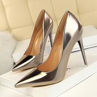 Fashion Leather Pumps 7.5cm 10.5cm High Heels for women girls - Thumbnail 2