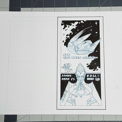 Original illustration- metroid- samus vs. r.d.li,  #maytroid2025