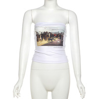 Fashion Printed Sexy Short Tube Top - Thumbnail 3
