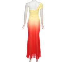 Solid color slim high waist fashionable one shoulder strap sleeveless dress - Thumbnail 1