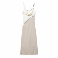 Temperamental and fashionable patchwork midi dress - Thumbnail 2
