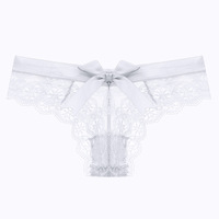 Women's Sexy Lace Panties Underwear Transparent Hollow Briefs - Thumbnail 3