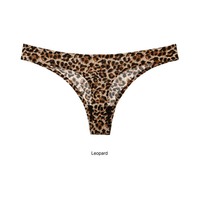 Sexy Leopard Thongs Women's Seamless Underpants Breathable Panties - Thumbnail 5