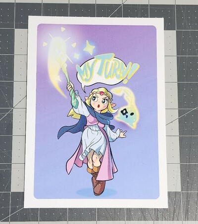 Zelda "My Turn!" Mini Art-print, 5x7