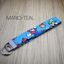 Fabric Key Fob Wristlet | Gamer Keychain with Super Mario & Pokémon Designs | Geek Gift | Nintendo-Inspired Wrist Strap-3