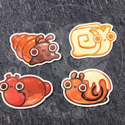 Food snail stickers