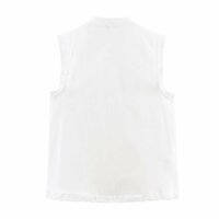 Vertical Lace Romantic Sleeveless Top - Thumbnail 2