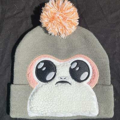 Bioworld porg face pom winter beanie