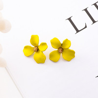 8 Colors Sweet Flower Earrings For Women - Thumbnail 9