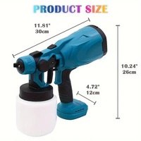 BELITA AMY High-Pressure HVLP Paint Sprayer – Electric Airless Spray Gun with 3 Patterns, 27oz Container, 6000mAh Rechargeable Battery  - Thumbnail 3