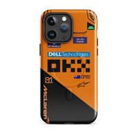 Oscar Piastri McLaren F1 race suit 2025 MagSafe tough case for iPhone - Thumbnail 4