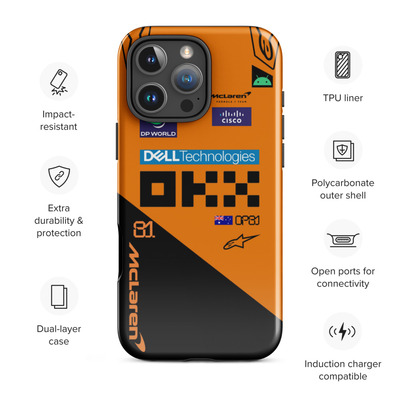Oscar piastri mclaren f1 race suit 2025 tough case for iphone