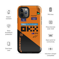 Oscar Piastri McLaren F1 race suit 2025 Tough Case for iPhone - Thumbnail 2