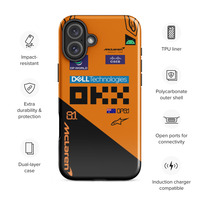Oscar Piastri McLaren F1 race suit 2025 Tough Case for iPhone - Thumbnail 21