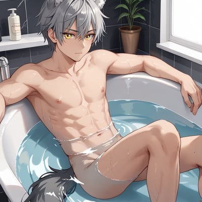 Akihiko kai in the bath print! (signed by me!)